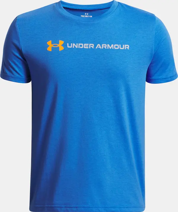 Under Armour Boys' T-shirt Under Armour UA B LOGO WORDMARK SS-BLU - Boys