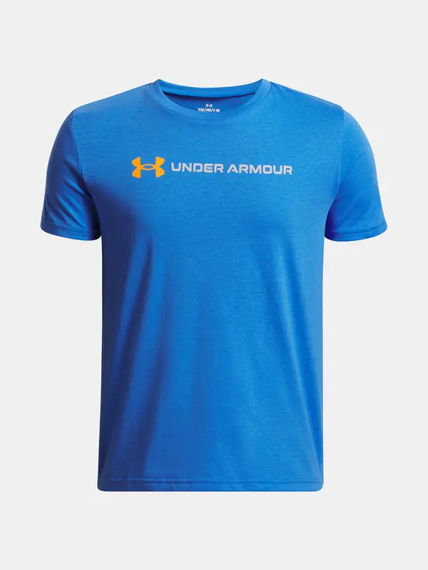 Under Armour Boys' T-shirt Under Armour UA B LOGO WORDMARK SS-BLU - Boys