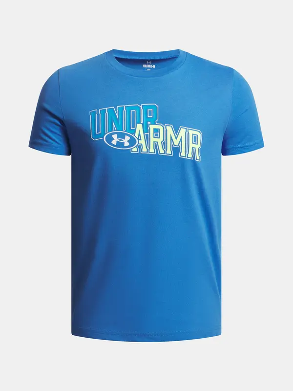 Under Armour Boys' T-shirt Under Armour UA OVERLAY WM SS-BLU - Boys
