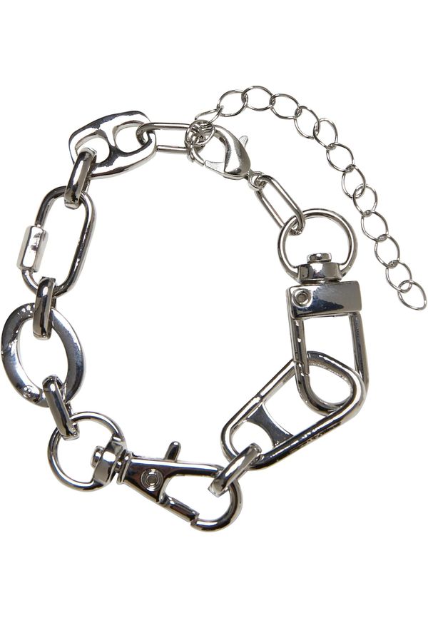 Urban Classics Accessoires Bracelet with different clasps - silver color