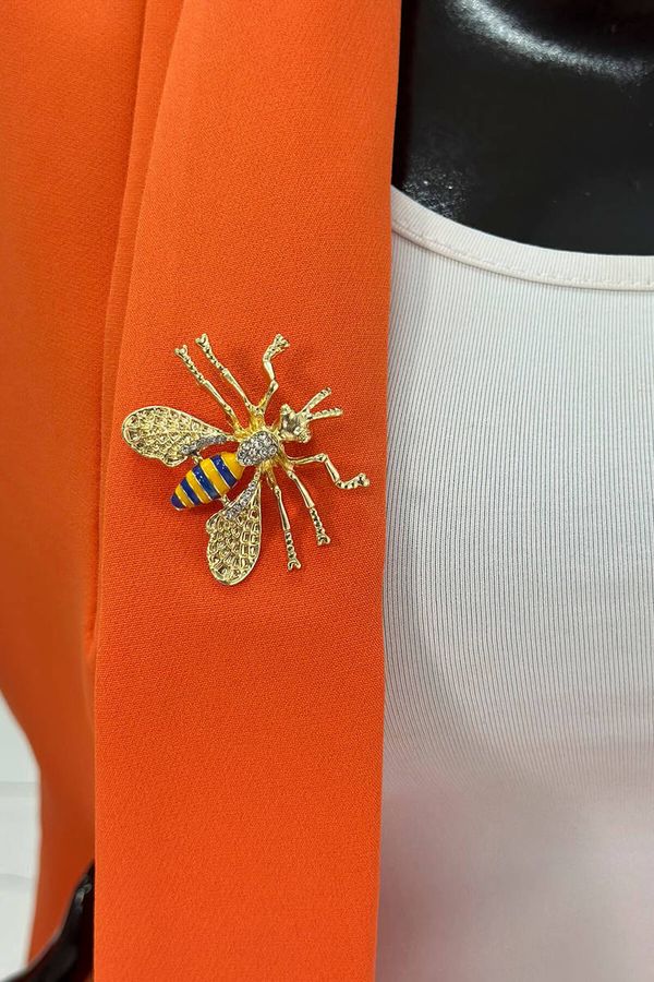 Kesi Brooch Bee A-2-21-9 cornflower blue