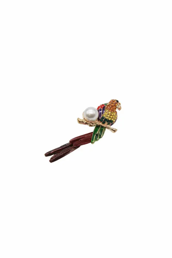 BZ Brooch Parrot BZ-5 multicolor