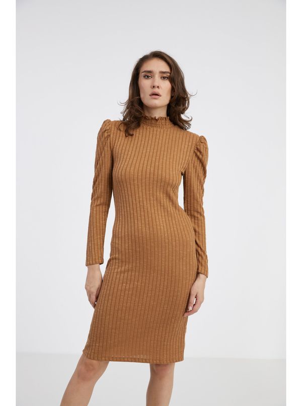 JDY Brown Ladies Sweater Dress JDY Edna - Ladies