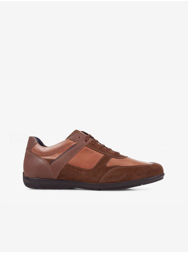 GEOX Brown Men's Sneakers with Suede Details Geox - Men's