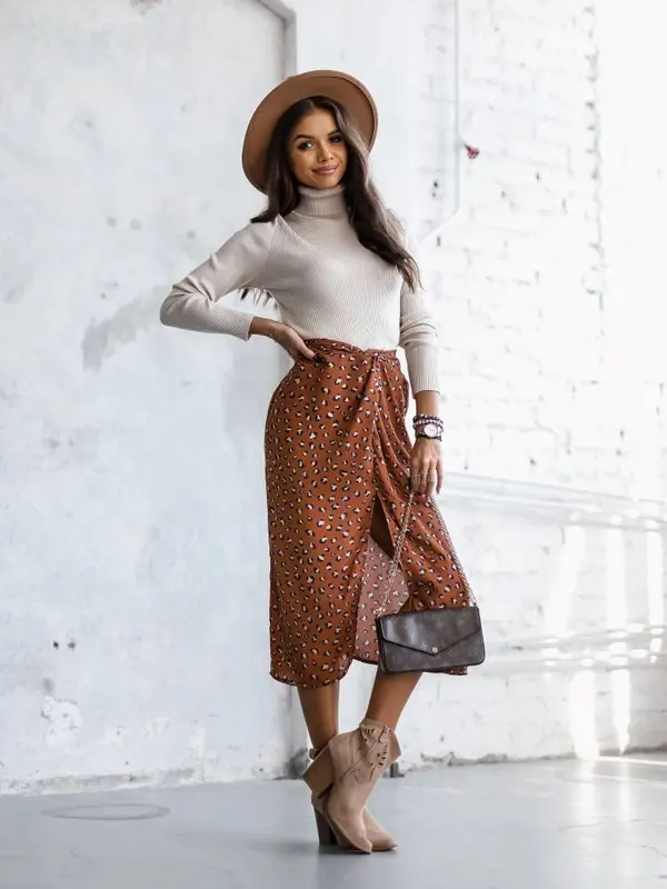 Cocomore Brown skirt Cocomore cmgSP1076.brown