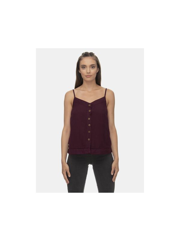 Ragwear Burgundy linen top Ragwear Antolia - Women's