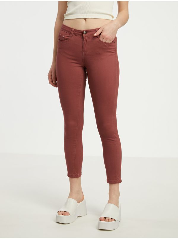 CAMAIEU Burgundy Women's Skinny Fit Jeans CAMAIEU - Women