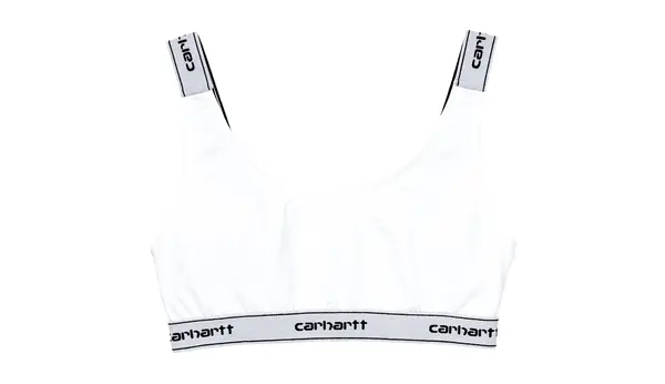 Carhartt Wip Бял къс топ Carhartt WIP