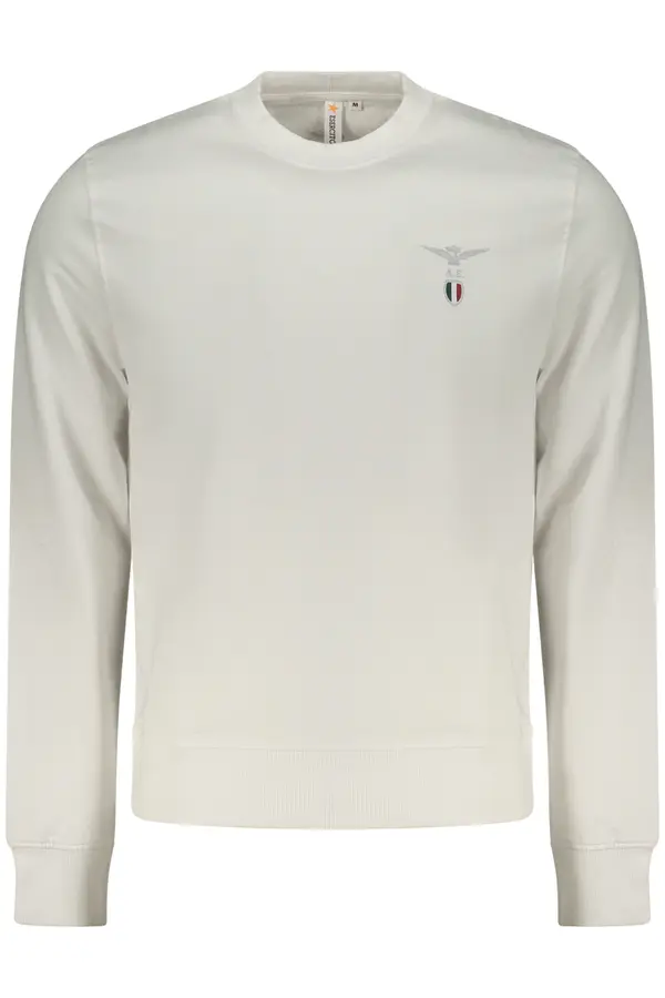 ACCADEMIA MILITARE Бял мъжки суитшърт без качулка