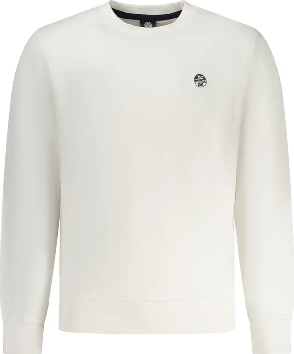 North Sails Бял мъжки суитшърт без качулка