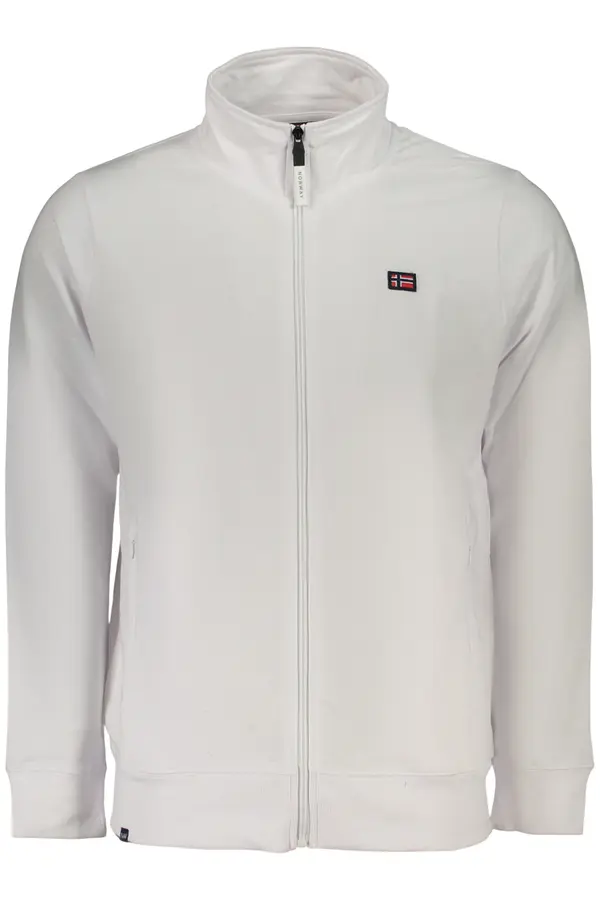 NORWAY 1963 Бял мъжки суитшърт с цип НОРВЕГИЯ 1963