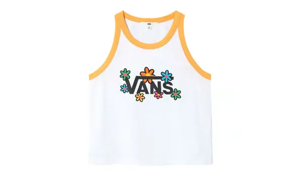 Vans Бял потник с флорален принт Vans