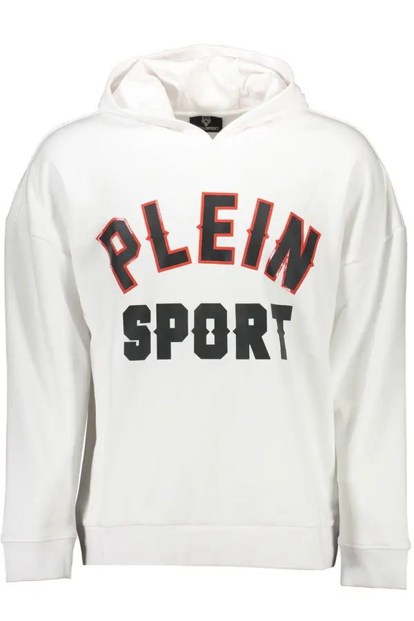 Plein Sport Бял суичър PLEIN SPORT