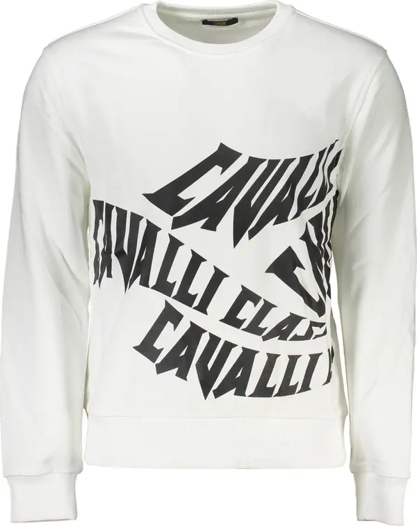Cavalli Class Бял суитшърт Cavalli Class без цип