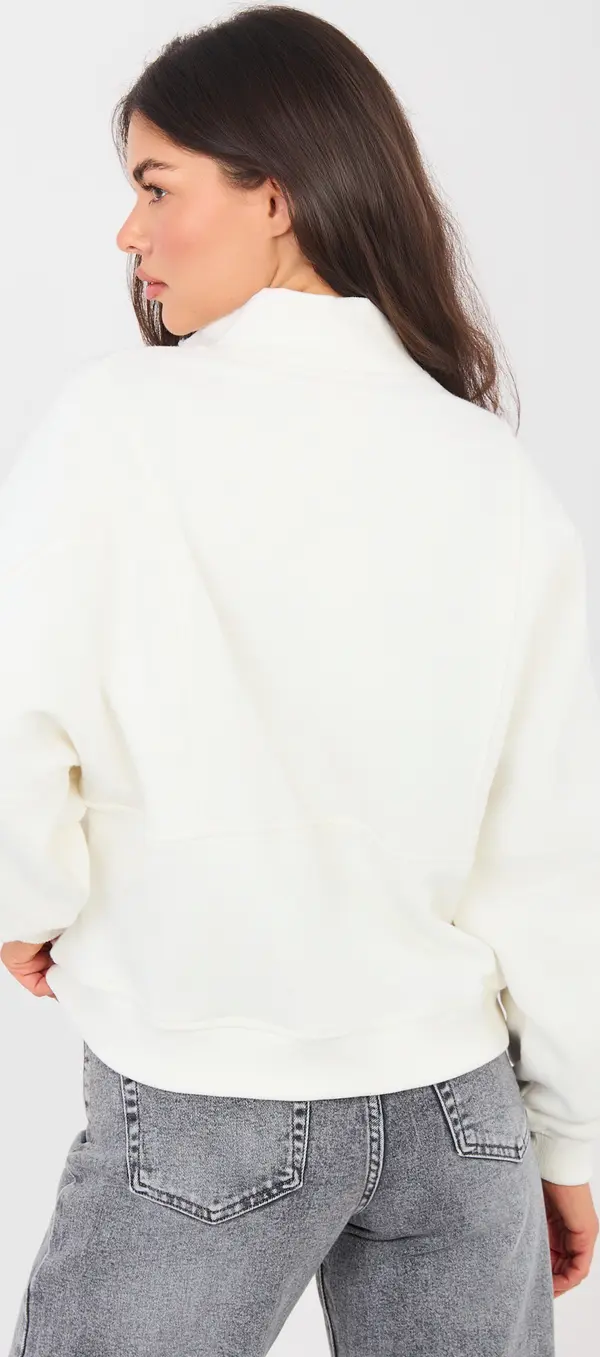 Factory Price Бял суитшърт с цип