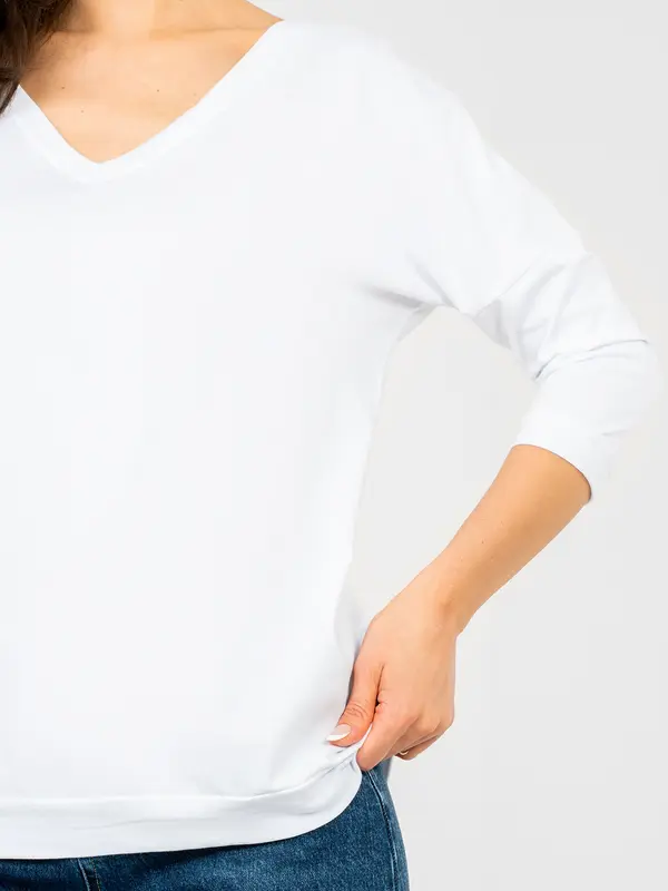 RUE PARIS Бяла дамска блуза