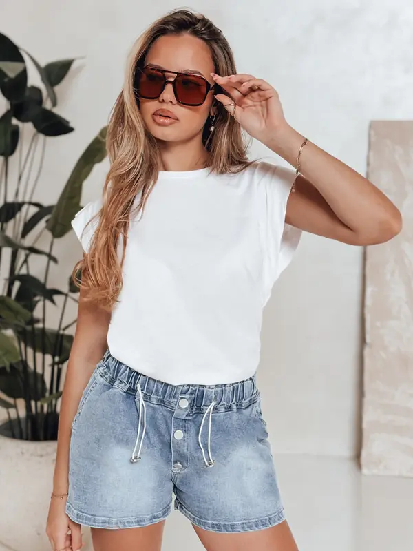 DStreet Бяла дамска тениска FILLIPS