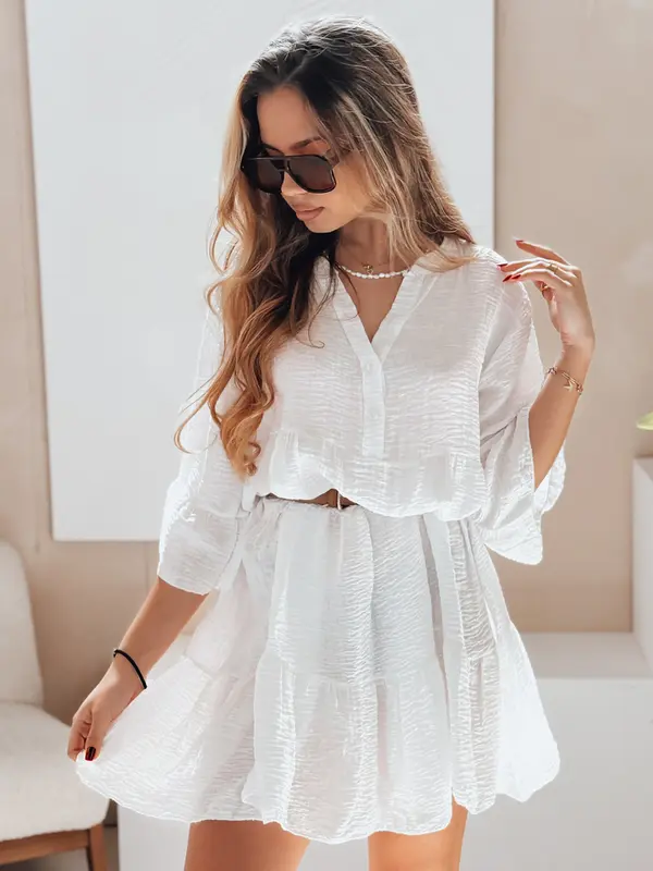 DStreet Бяла лятна муселинова рокля LYVONNE