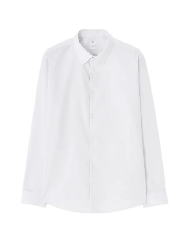 Celio Бяла мъжка риза Celio