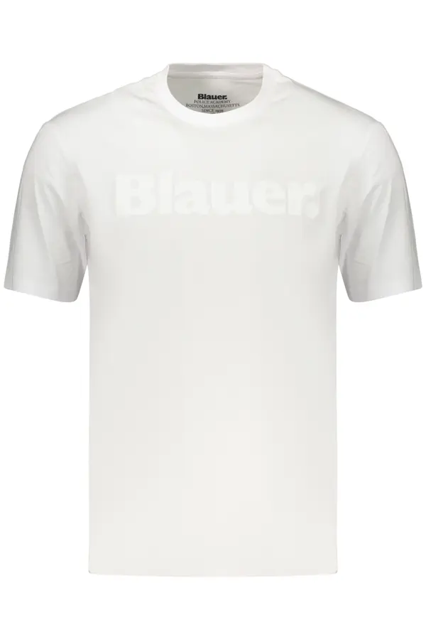 BLAUER APPAREL Бяла мъжка тениска Blauer