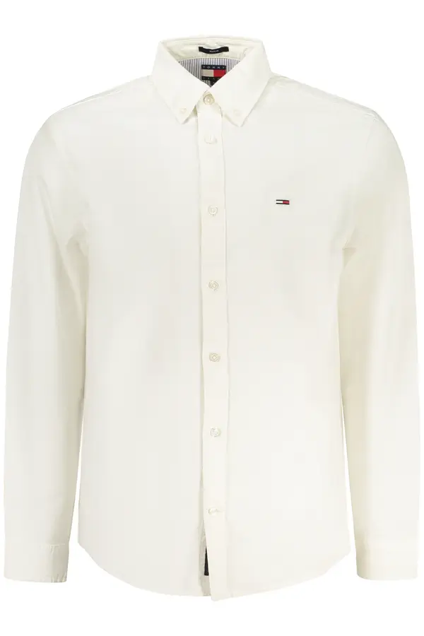 Tommy Hilfiger Бяла риза с дълъг ръкав Tommy Hilfiger