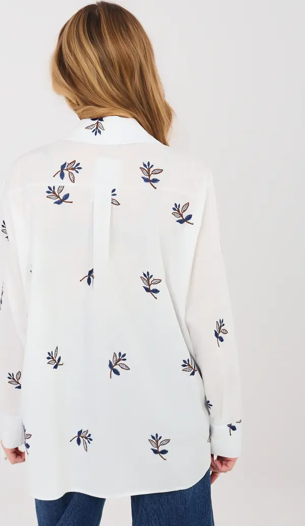 LAKERTA Бяла шарена риза