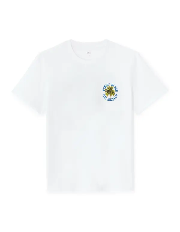 Celio Бяла тениска Celio Mexpalmi