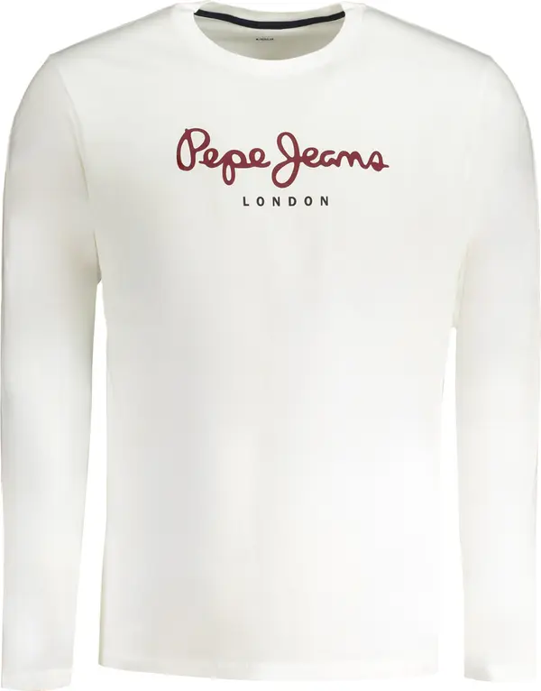 Pepe Jeans Бяла тениска с дълъг ръкав Pepe Jeans