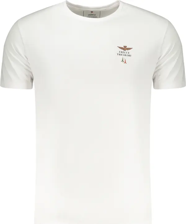 Aeronautica Militare Бяла тениска с къс ръкав