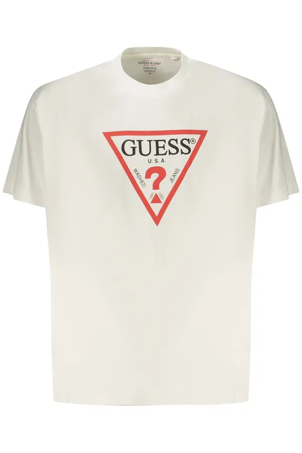 GUESS JEANS Бяла тениска с къс ръкав Guess