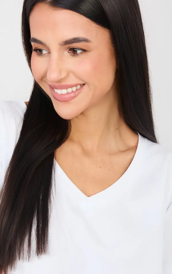 RUE PARIS Бяла тениска с къс ръкав