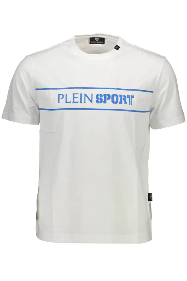 Plein Sport Бяла тениска с къс ръкав PLEIN SPORT