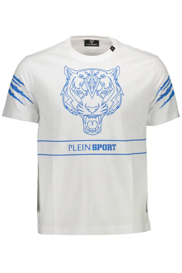 Plein Sport Бяла тениска с къс ръкав PLEIN SPORT