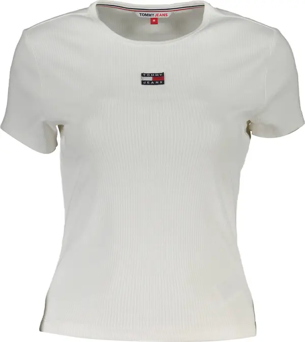 Tommy Hilfiger Бяла тениска с къс ръкав Tommy Hilfiger