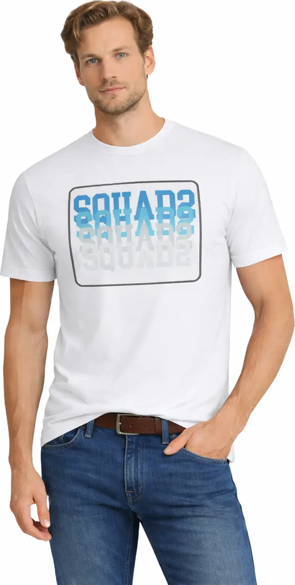 JUMPER Бяла тениска с пуловер