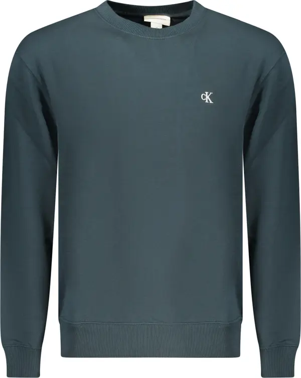 Calvin Klein CALVIN KLEIN MEN'S BLUE ZIP-UP SWEATSHIRT