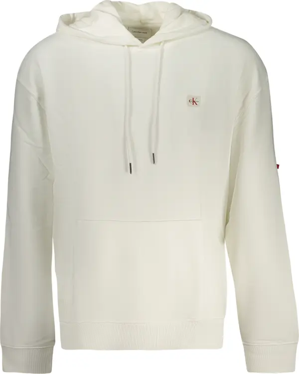 Calvin Klein CALVIN KLEIN MEN'S ZIP-UP SWEATSHIRT WHITE