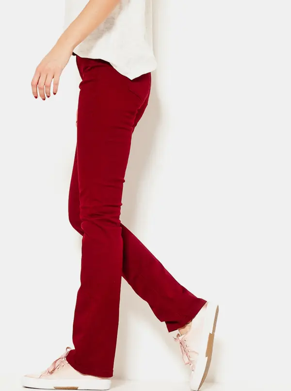 CAMAIEU CAMAIEU Red flared fit pants CAMIAEU - Ladies