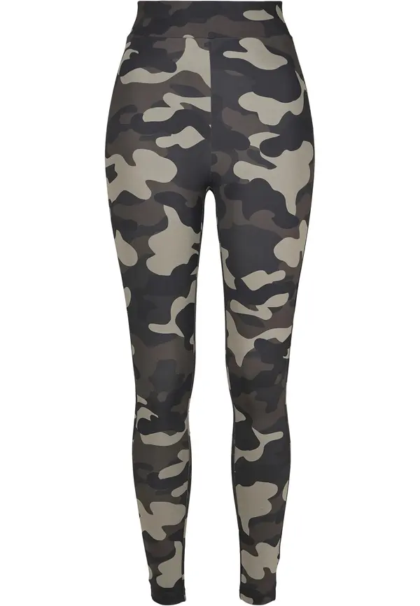 Urban Classics Camo Tech Women's High Waist Leggings Dark Mask