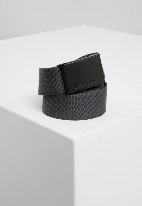 Urban Classics Accessoires Canvas belts charcoal/black