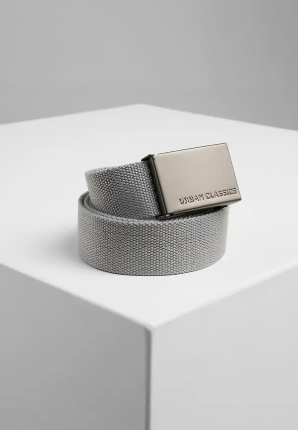 Urban Classics Canvas belts grey