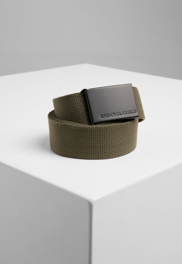 Urban Classics Canvas belts olive/black