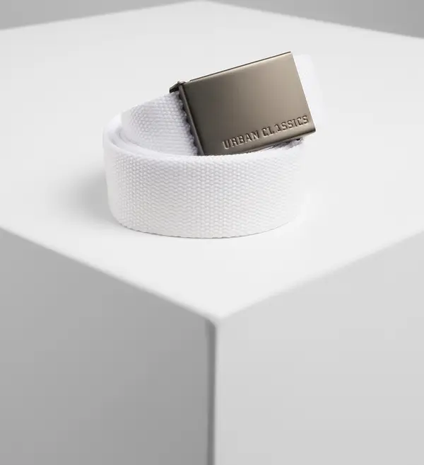 Urban Classics Canvas belts white