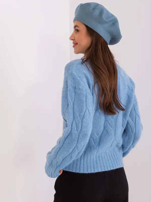 Wool Fashion Italia Cap-AT-CZ-231305.85P-Grey-Blue
