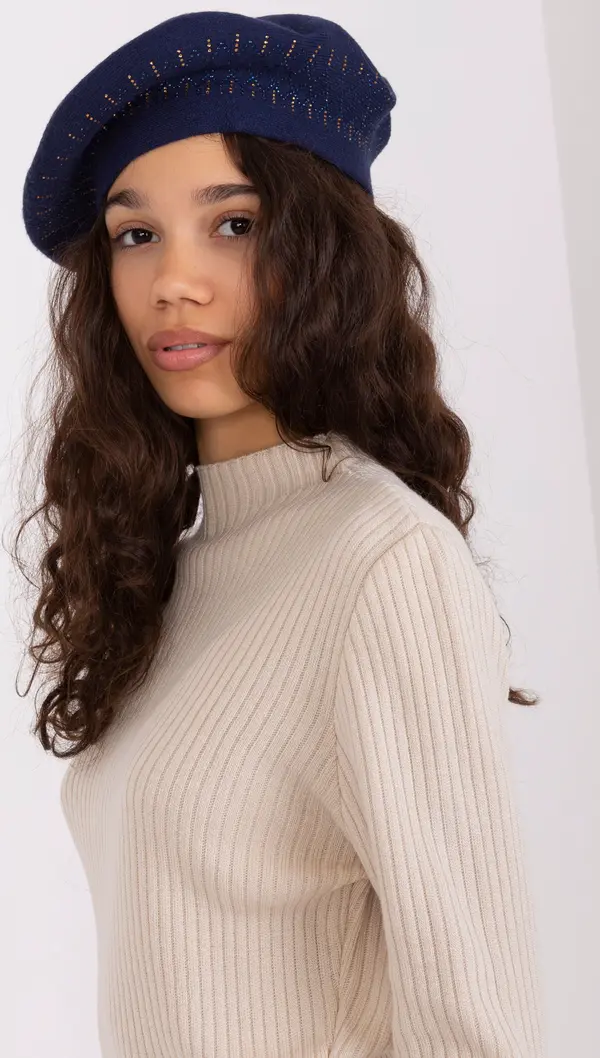 Wool Fashion Italia Cap-AT-CZ-231605.21P-navy blue