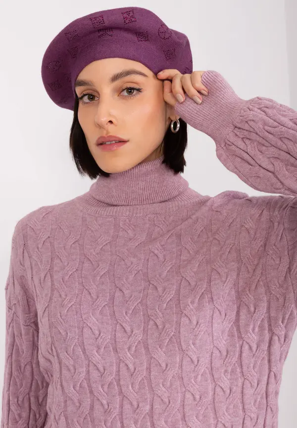 Wool Fashion Italia Cap-AT-CZ-2318.27-dark purple