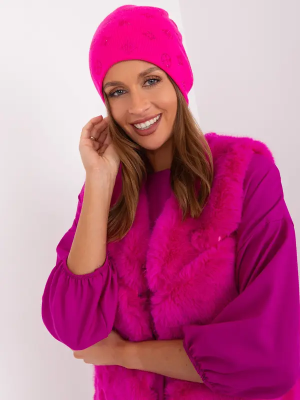Wool Fashion Italia Cap-AT-CZ-2325.96-dark pink