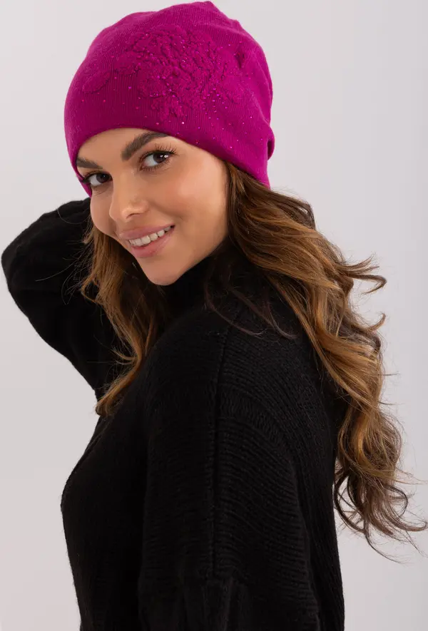 Wool Fashion Italia Cap-AT-CZ-23250.36P-Fuchsia