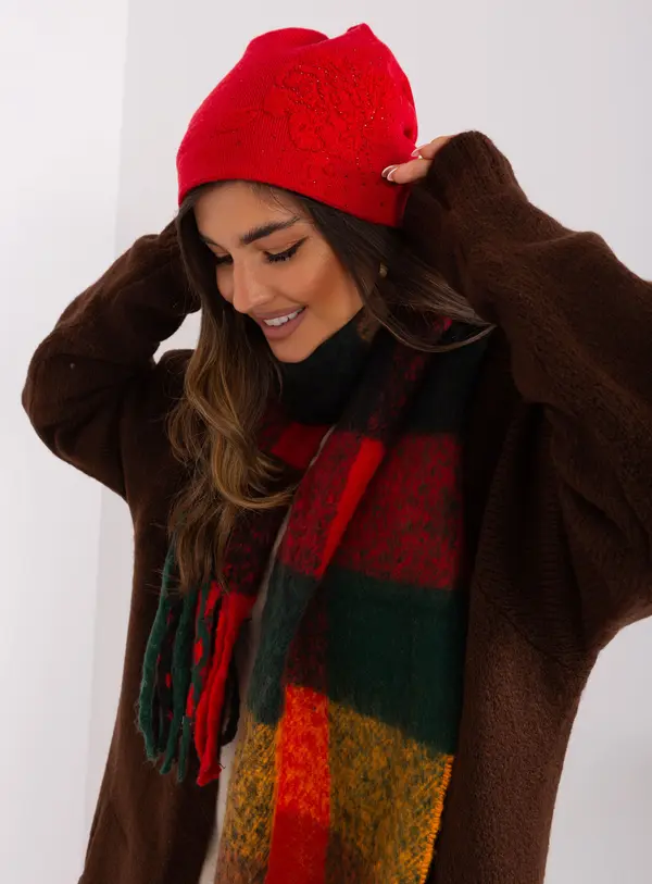 Wool Fashion Italia Cap-AT-CZ-23250.36P-Red