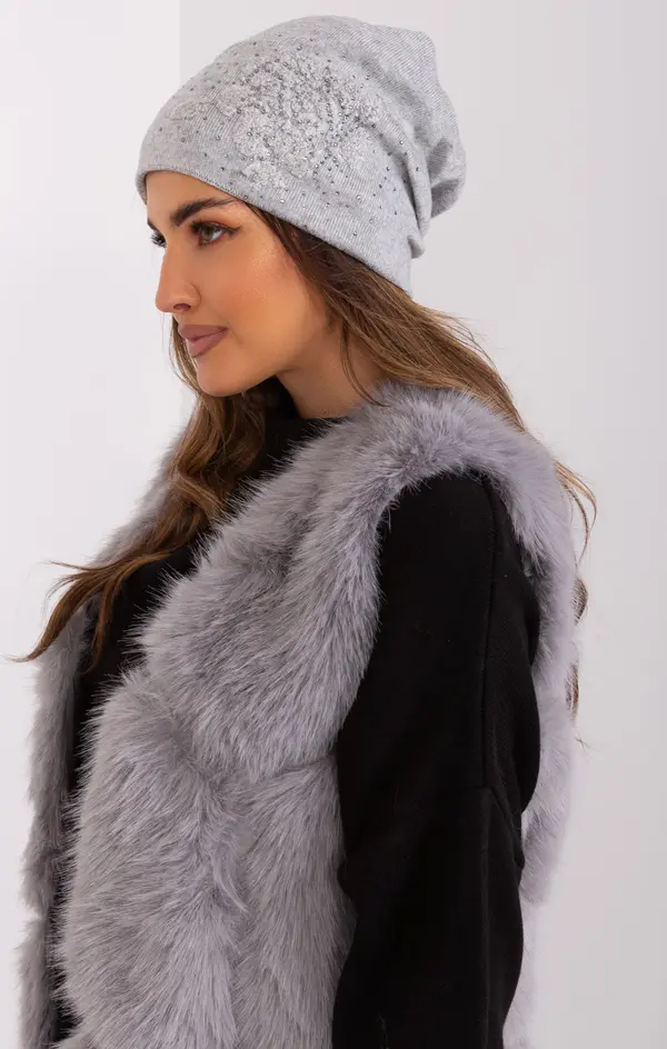 Wool Fashion Italia Cap-AT-CZ-23250.61P-grey